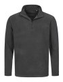 Heren Fleece Sweater Stedman ST5020 Grey Steel